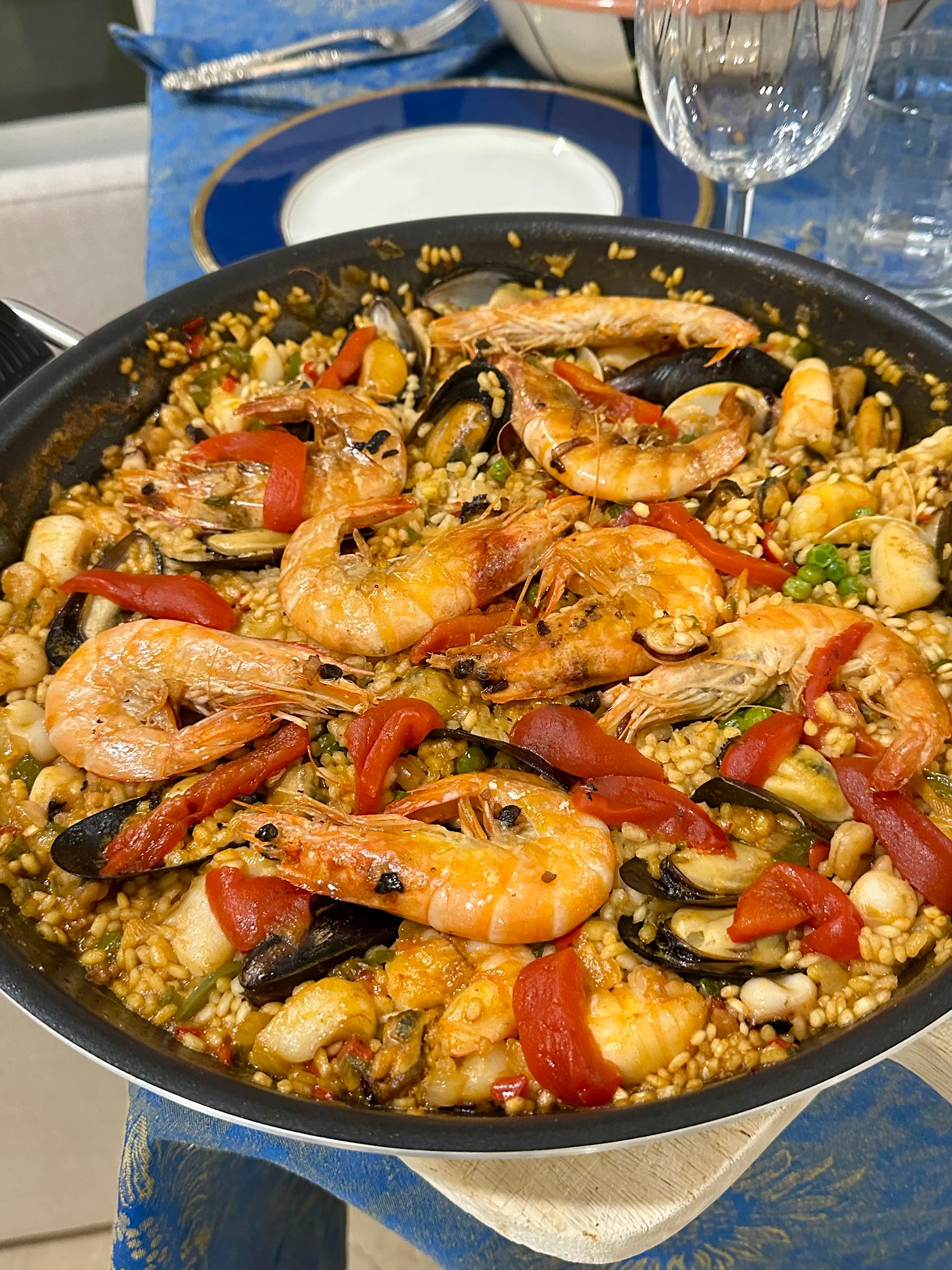 Seafood Paella, Basque recipe