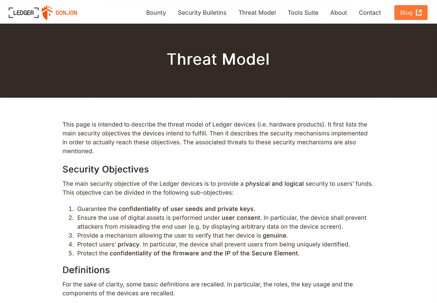 Written threat model for Ledger Hardware Wallet Written threat model for Ledger Hardware Wallet