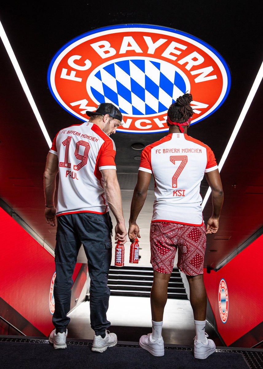 ksi on X: "PRIME IS NOW THE NEW HYDRATION SPONSOR OF BAYERN MUNICH!  https://t.co/sChvzegdQV" / X
