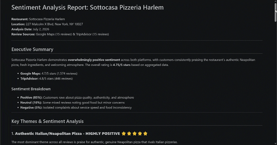 The final “reviews.md” report The final “reviews.md” report