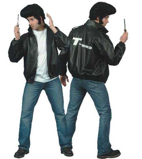 Grease T Bird Jacket Adult Fancy Dress Costume
