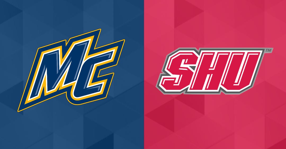 First-place Merrimack will host red-hot Sacred Heart on Sunday afternoon at Lawler Arena