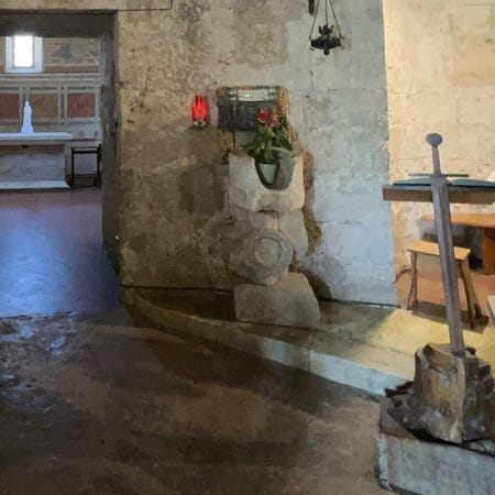 Hermitage of Montesiepi (inside)