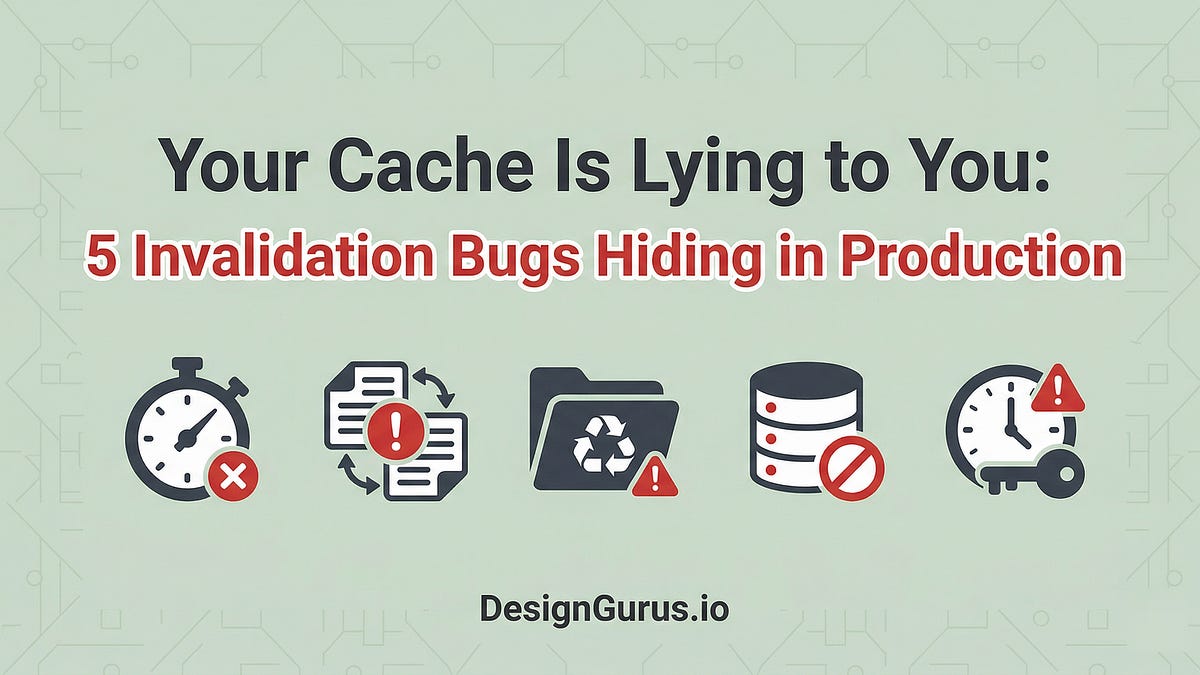 Why Your Cache Is Serving Stale Data (5 Invalidation Bugs Explained)