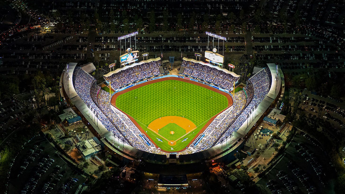Los Angeles Dodgers Win the National League Division Series | West Coast  Aerial Photography, Inc