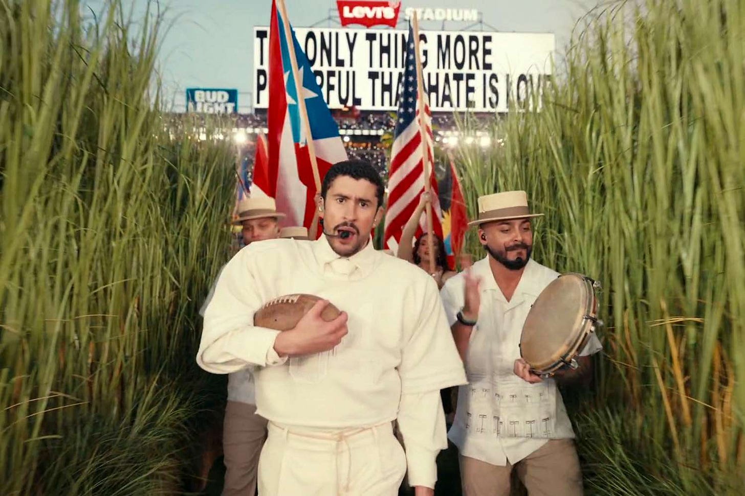 Bad Bunny's Halftime Show Mostly Avoids Politics: Here's What He Said Bad Bunny's Halftime Show Mostly Avoids Politics: Here's What He Said