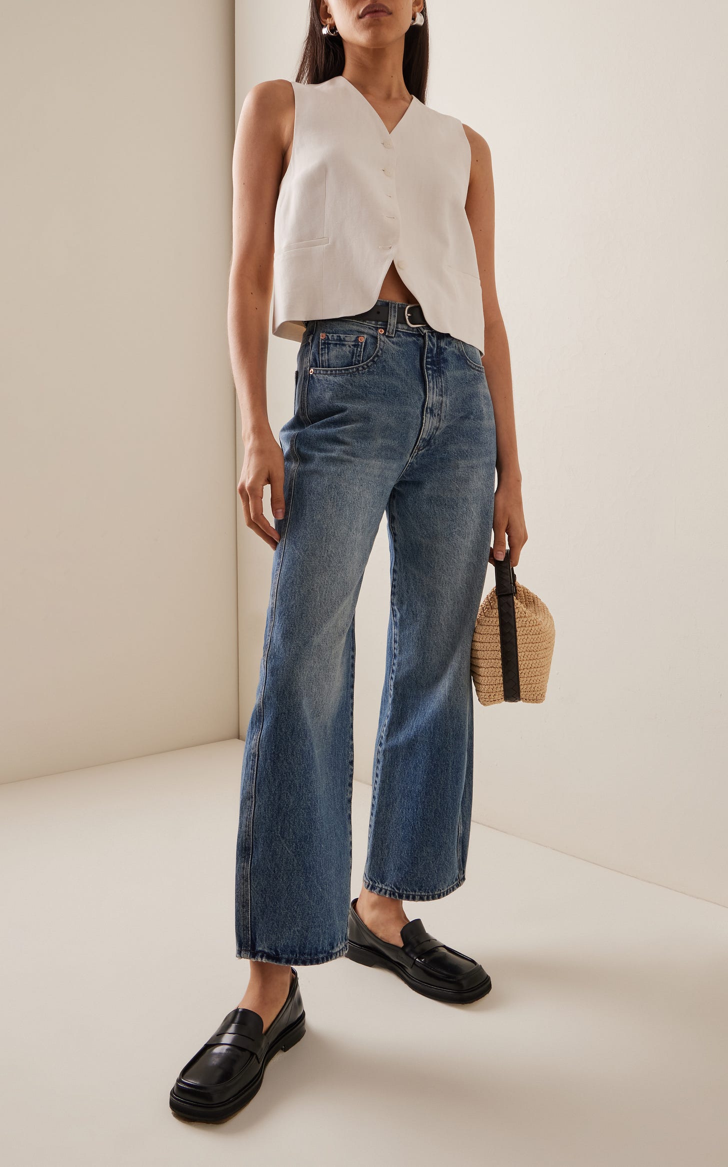 Taylor Rigid High-Rise Barrel Jeans