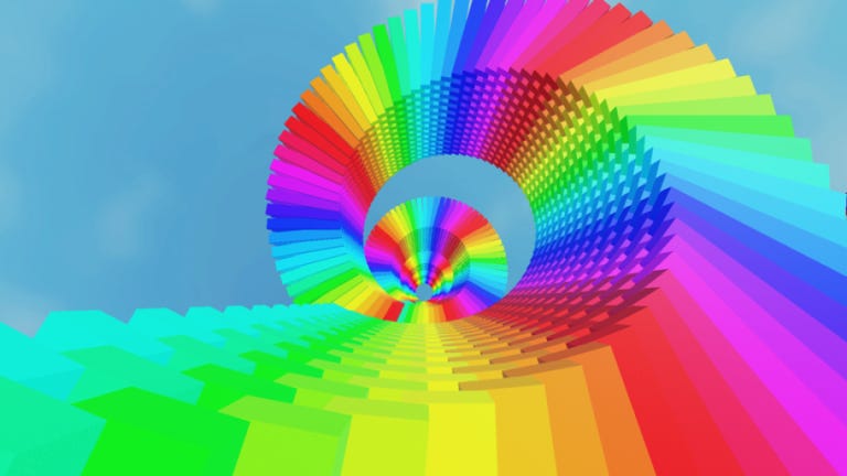 Rainbow Fun Parkour Obby - Roblox