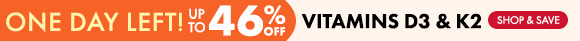 Get up to 46% Off on Vitamins D3 & K2 Get up to 46% Off on Vitamins D3 & K2