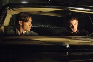 Dean is not amused by Sam's music choices. Warner Bros. television