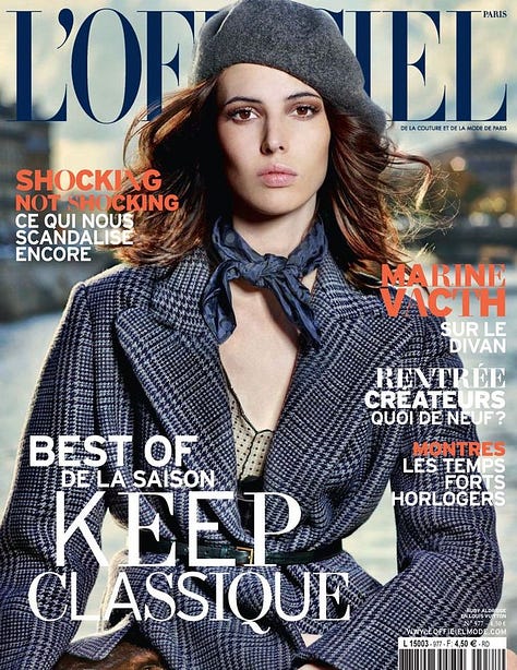 3 couvertures d'un magazine de mode L'Officiel pour l'été 2013