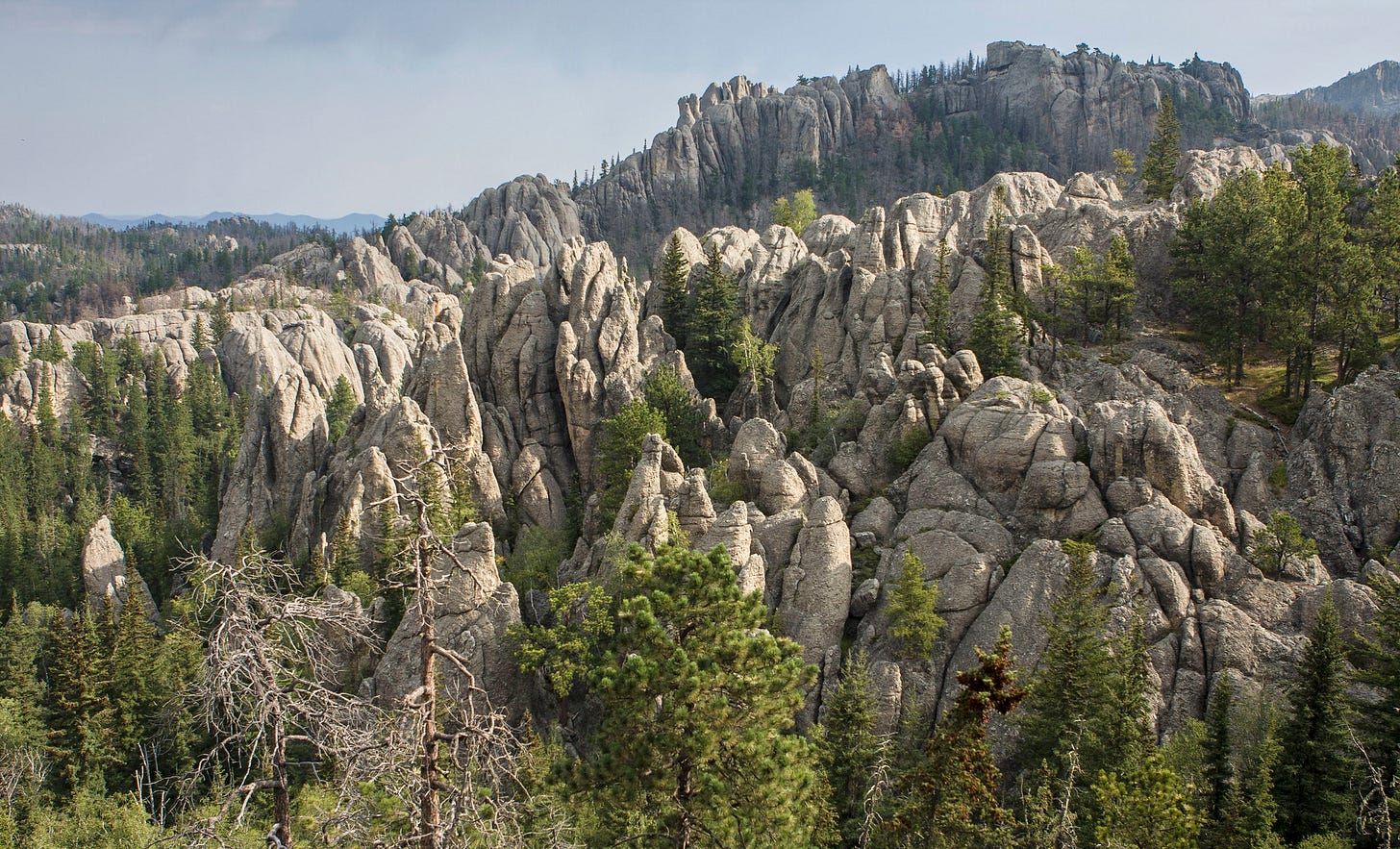 Picture of rocky, rough territory 