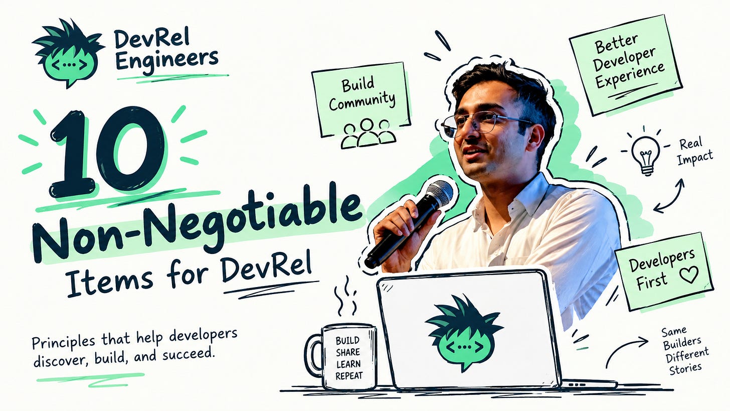10 Non-Negotiables for Developer Relations