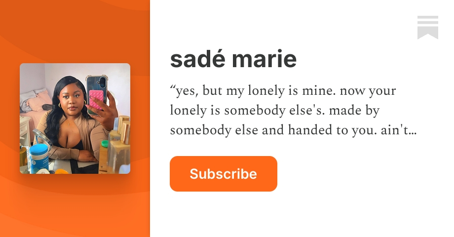 sadé marie | Substack