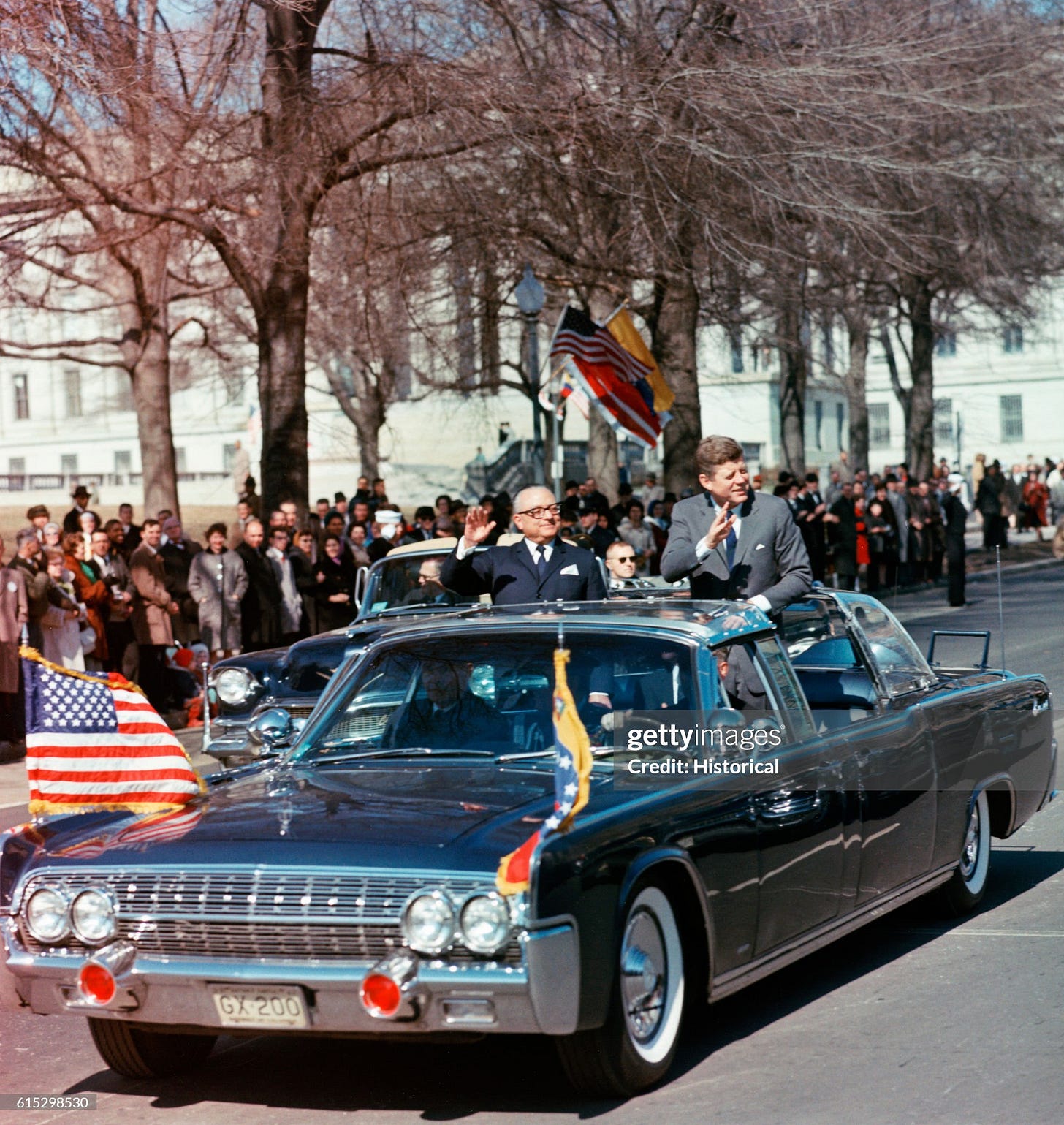 Parade in honor of President Betancourt of Venezuela travels from the White House to the National Press Club. President Parade in honor of President Betancourt of Venezuela travels from the White House to the National Press Club. President