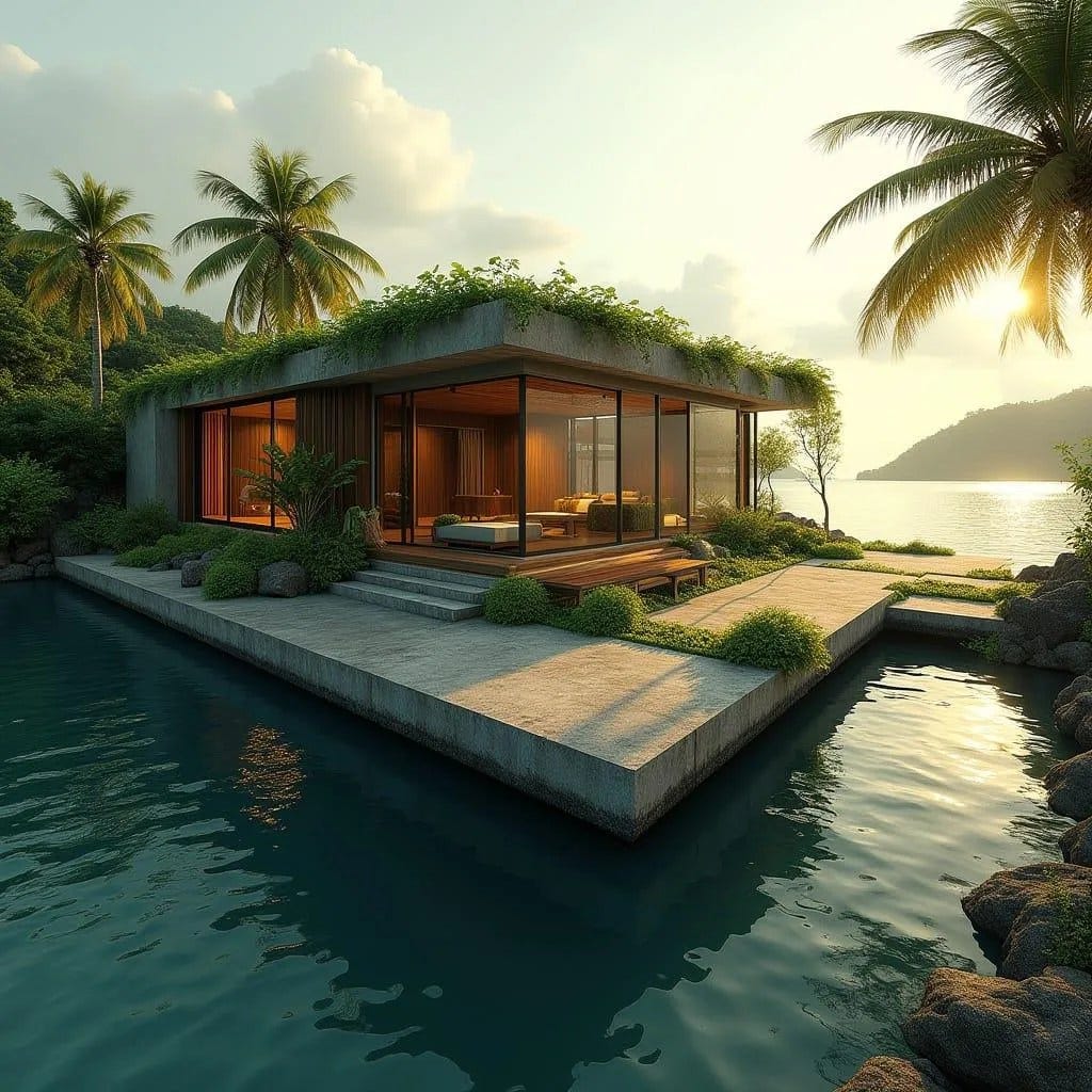 Lagoon Courtyard House