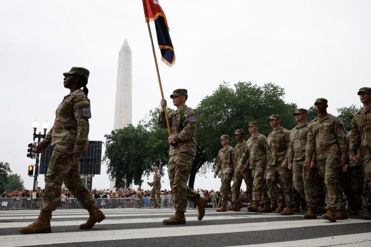 Soldiers at Trump's Military Parade Marched Out of Step on Soldiers at Trump's Military Parade Marched Out of Step on