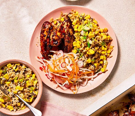 six piectures of cabbage recipes as listed below this image