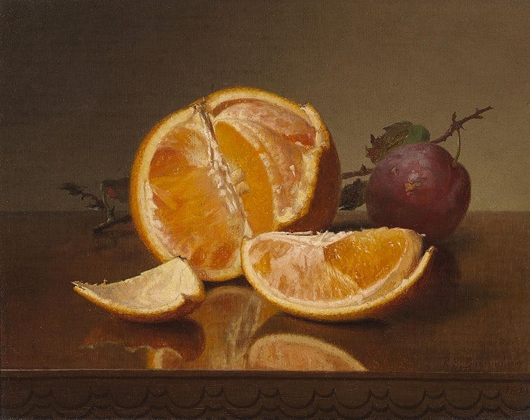 File:Robert Spear Dunning - Still life with orange and plum.jpg