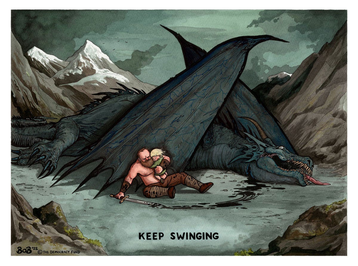 Bob Moran: Keep Swinging