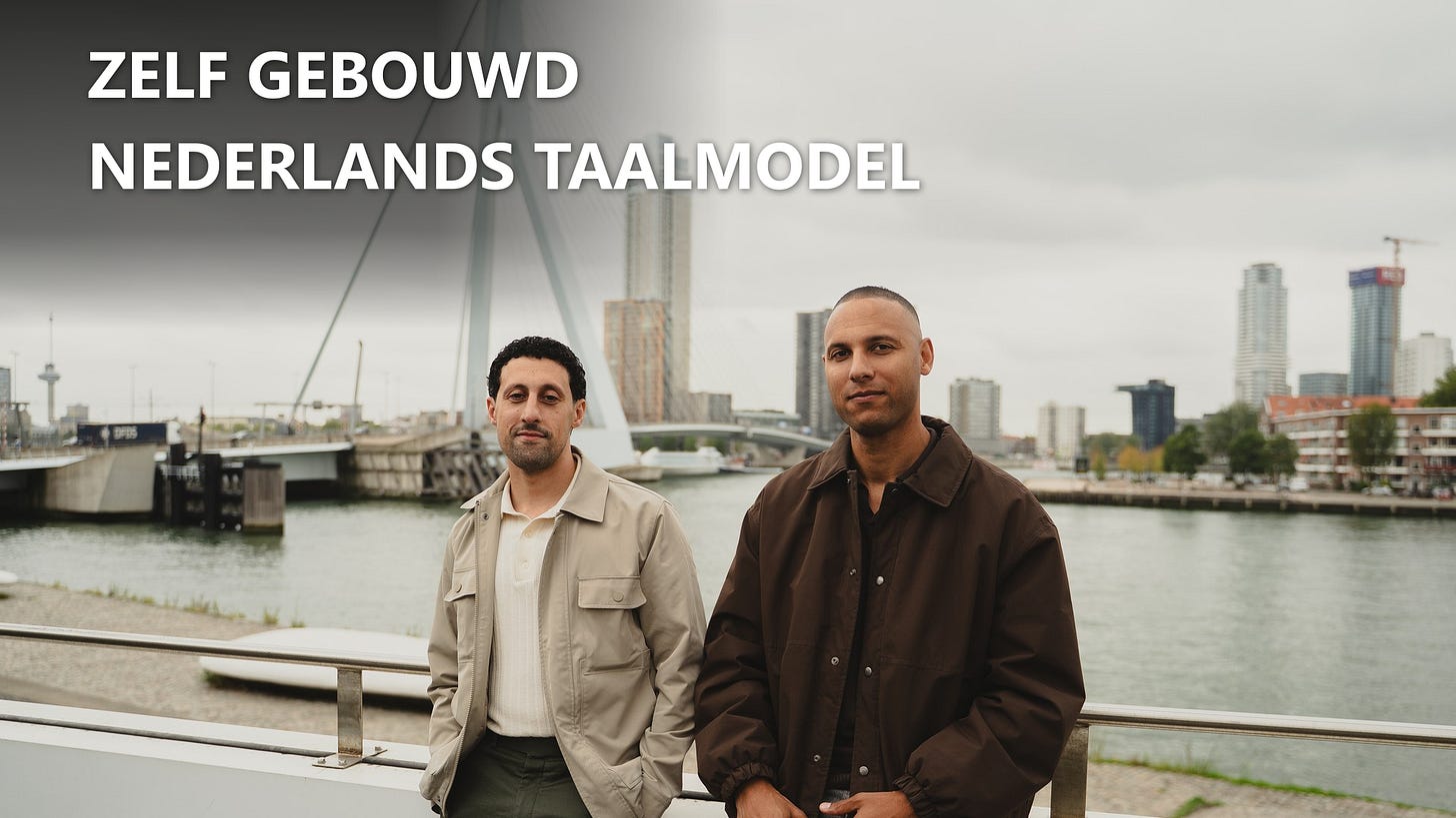Seleman Arefi (links) en Luciano Currie bij de Erasmusbrug in Rotterdam. Foto: Yasin Celik