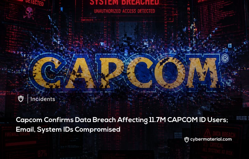 Capcom Data Breach Exposes 11.7 Million Records