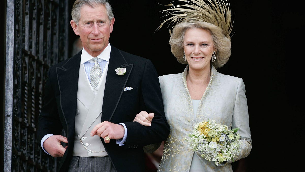 who designed camilla's wedding dress Camilla