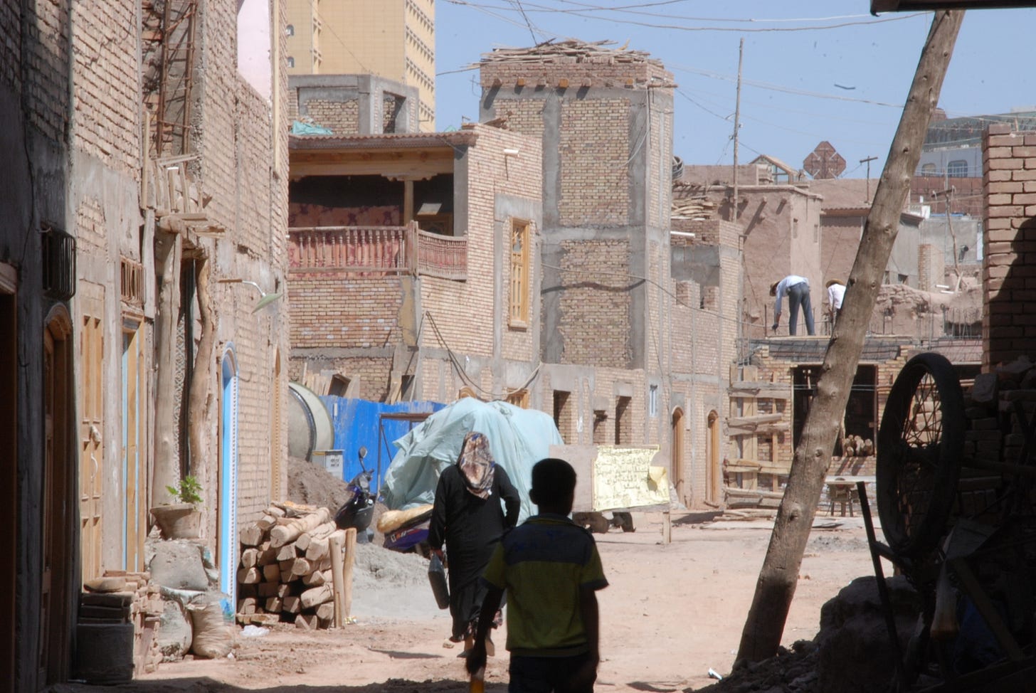 Uyghur residential area in Kashgar Uyghur residential area in Kashgar
