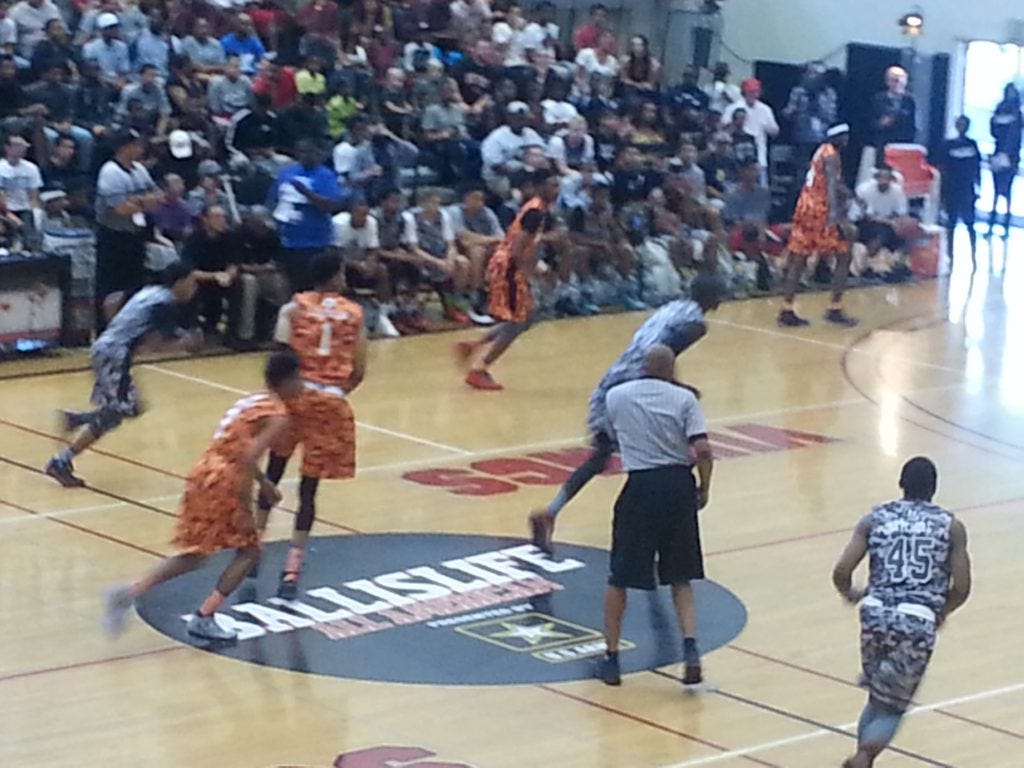 Early Ballislife game action. (Photo taken by Darrel Wilson)