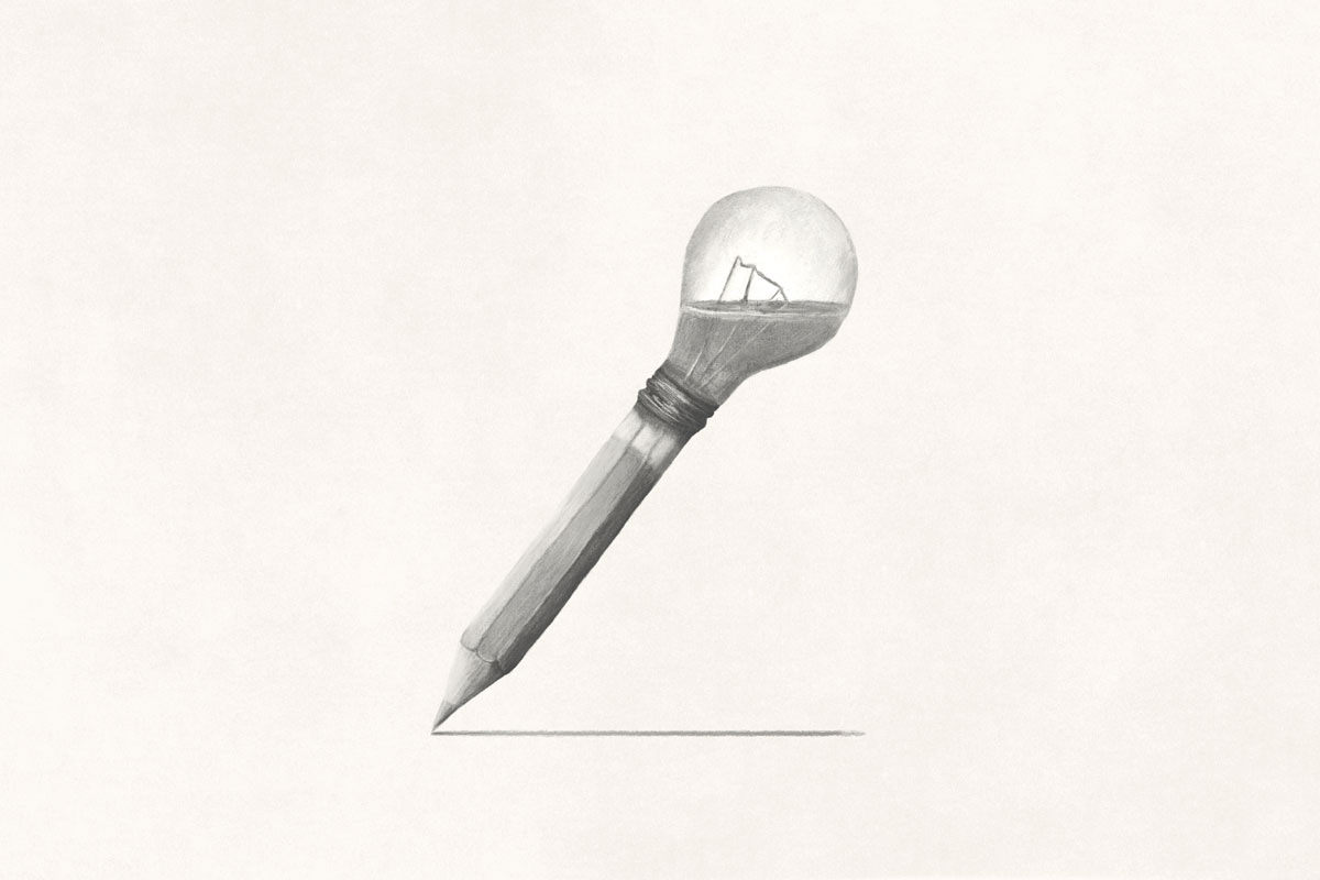 Lightbulb Pencil Drawing Line Lightbulb Pencil Drawing Line