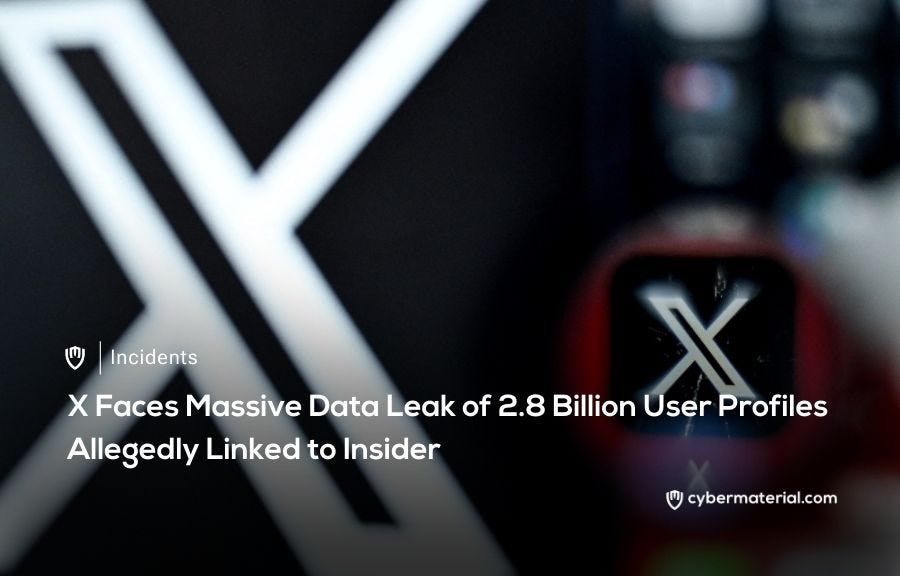 X Data Leak Exposes 2.8B User Profiles - CyberMaterial