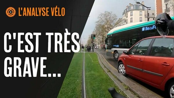 Un accident de vélo filmé en live !