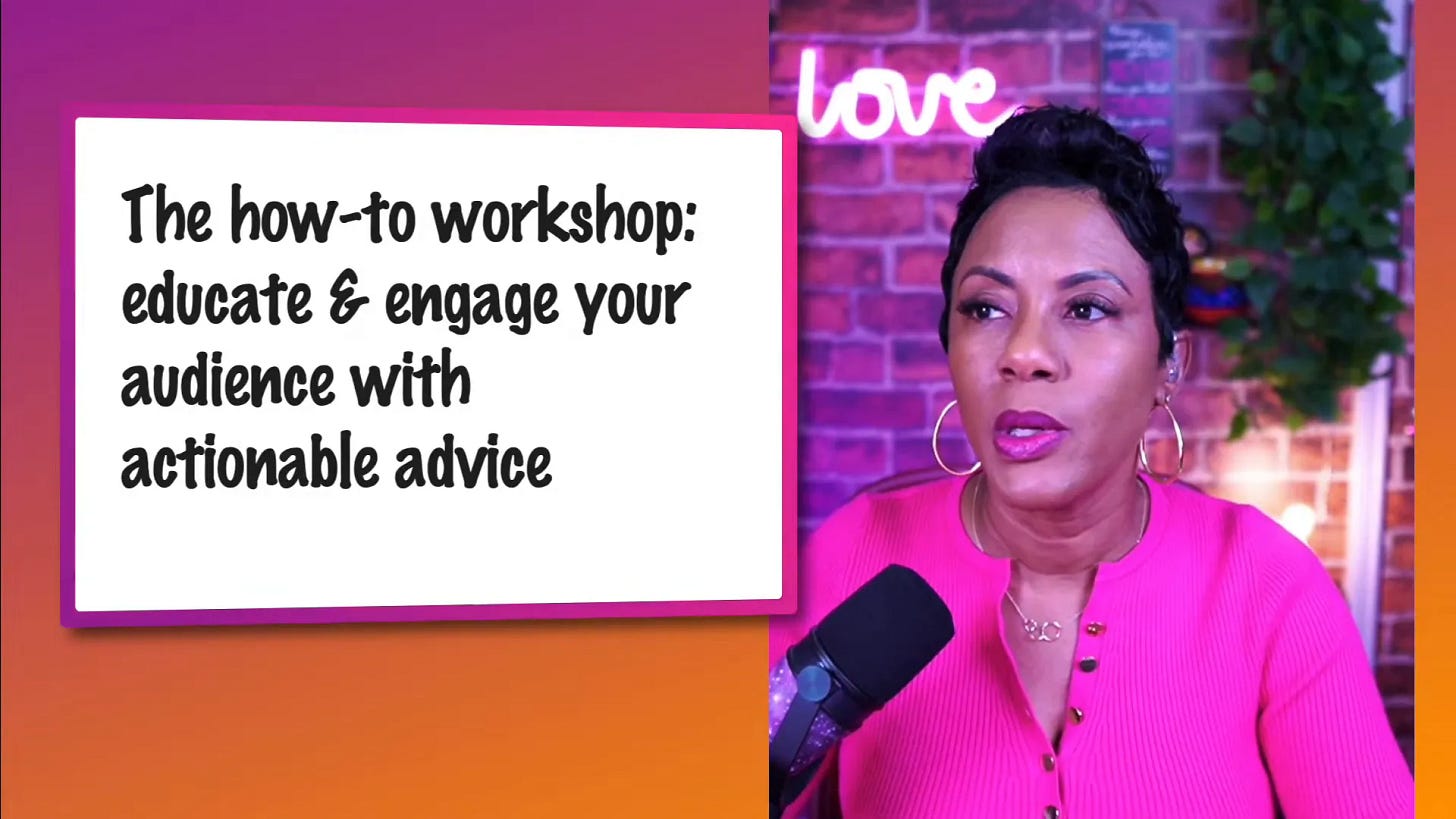 Slide showing How-To Workshop format Slide showing How-To Workshop format