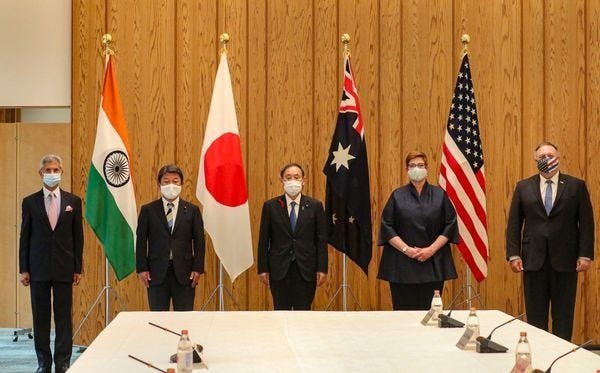 Quad meeting in Tokyo-- taming the dragon? Quad meeting in Tokyo-- taming the dragon?