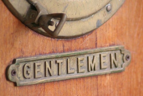 Gentlemen only Gentlemen only