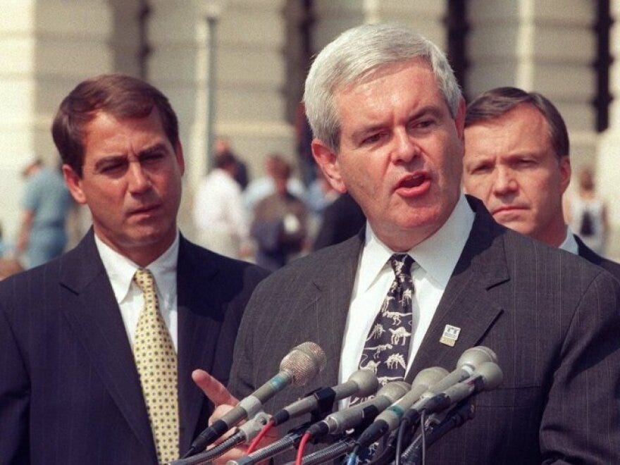 On The Hill, Gingrich Made Friends And Enemies | WWNO