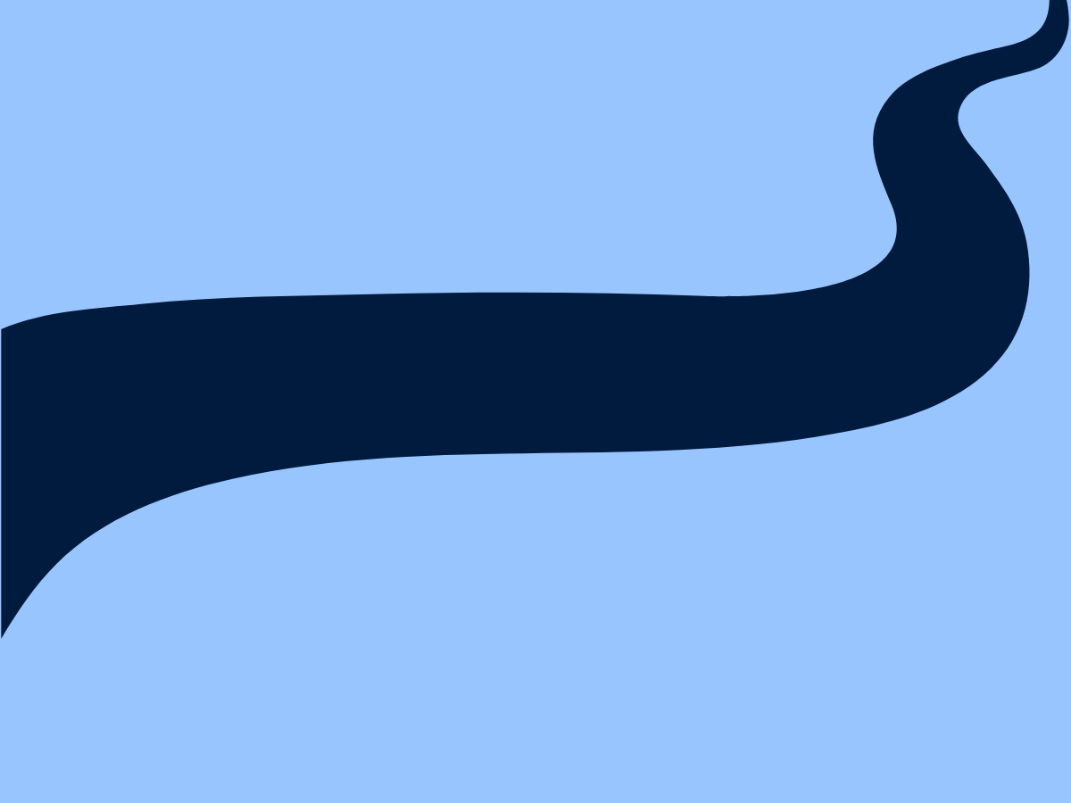 blue background with a dark blue river running through it