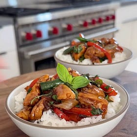 Healthy Thai Basil Chicken Stir-Fry