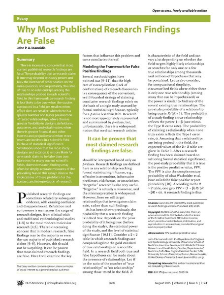 File:Ioannidis (2005) Why Most Published Research Findings Are False.pdf