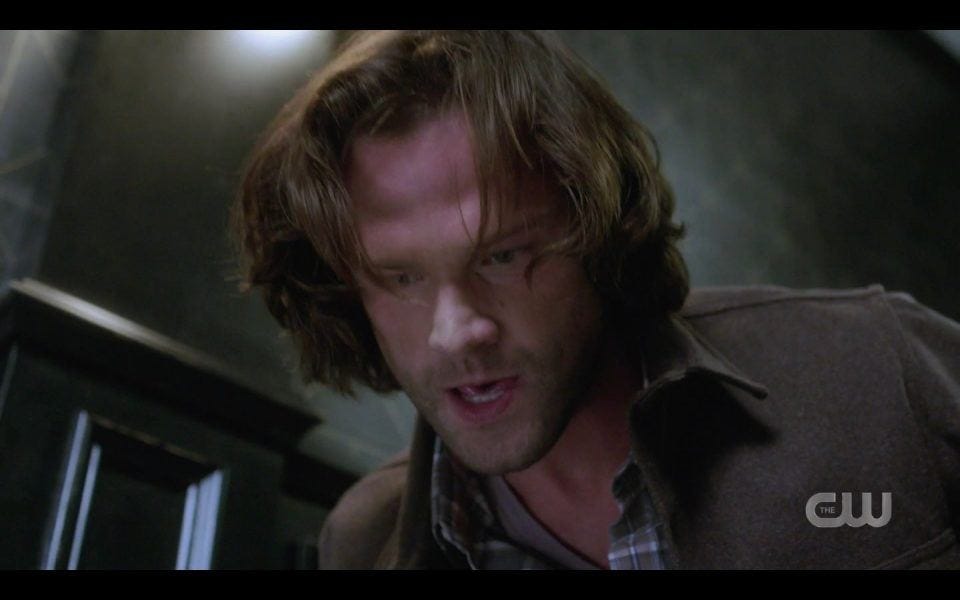 Sam Winchester tackles mother witch Supernatural 1506 Sam Winchester tackles mother witch Supernatural 1506