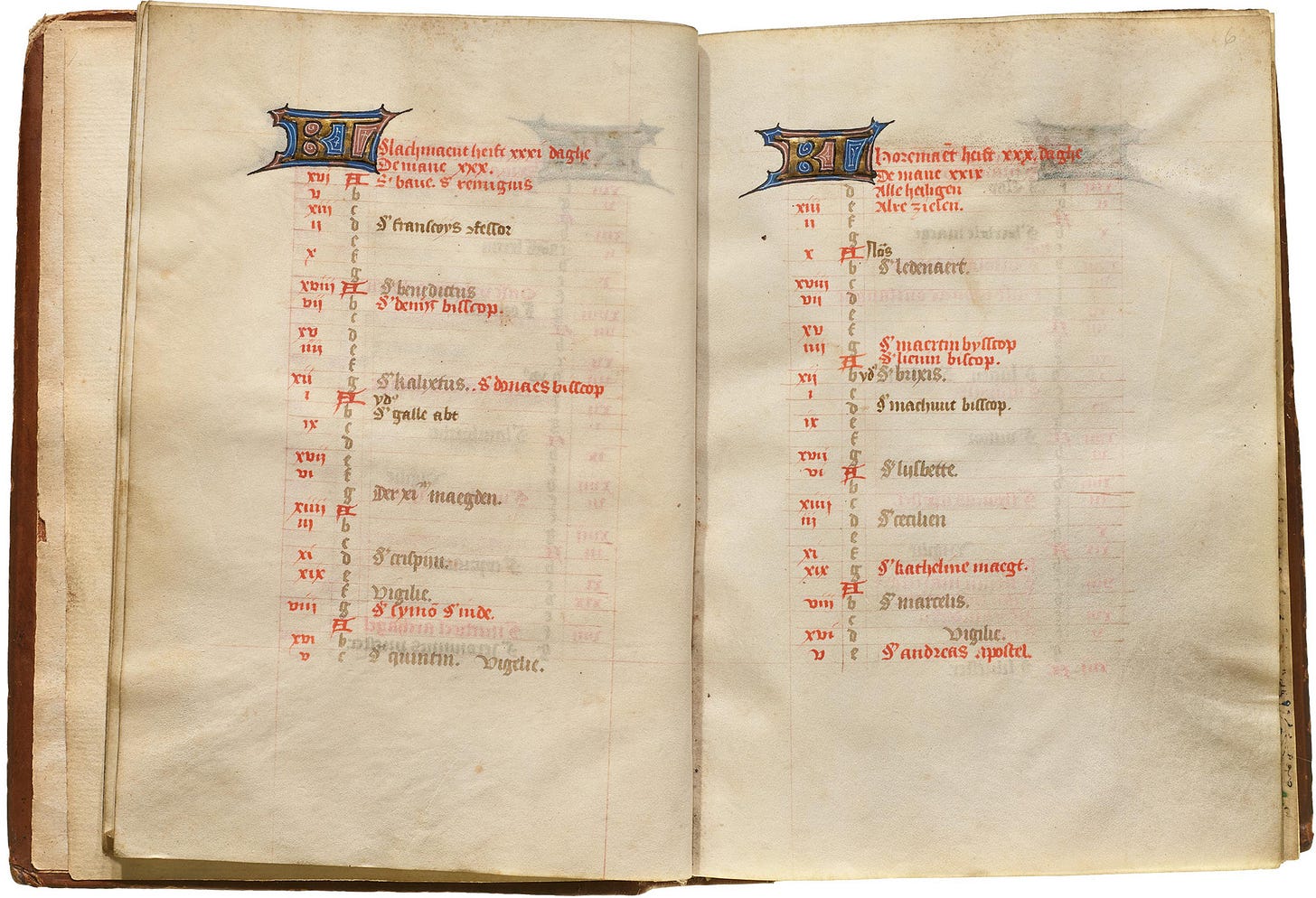 From: Horae BMV Illuminated Manuscript Book of Hours, ca. 1470 [Letterform Archive, San Francisco, CA]