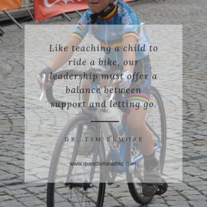 Teaching children responsibility is like teaching them to ride a bike. Offer less support and finally let go. Teaching children responsibility is like teaching them to ride a bike. Offer less support and finally let go.