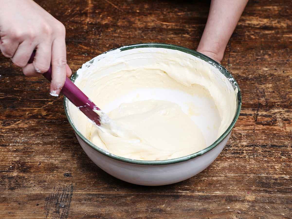 Mixing Tres Leches Cake Batter