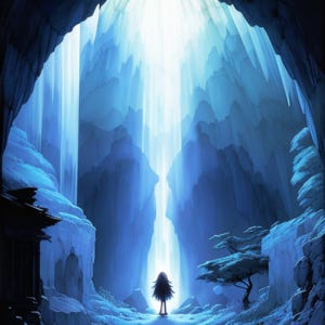 Blue Ghost in a Cavern Blue Ghost in a Cavern