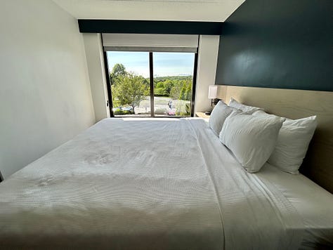 hotel, room, furniture, window, bed