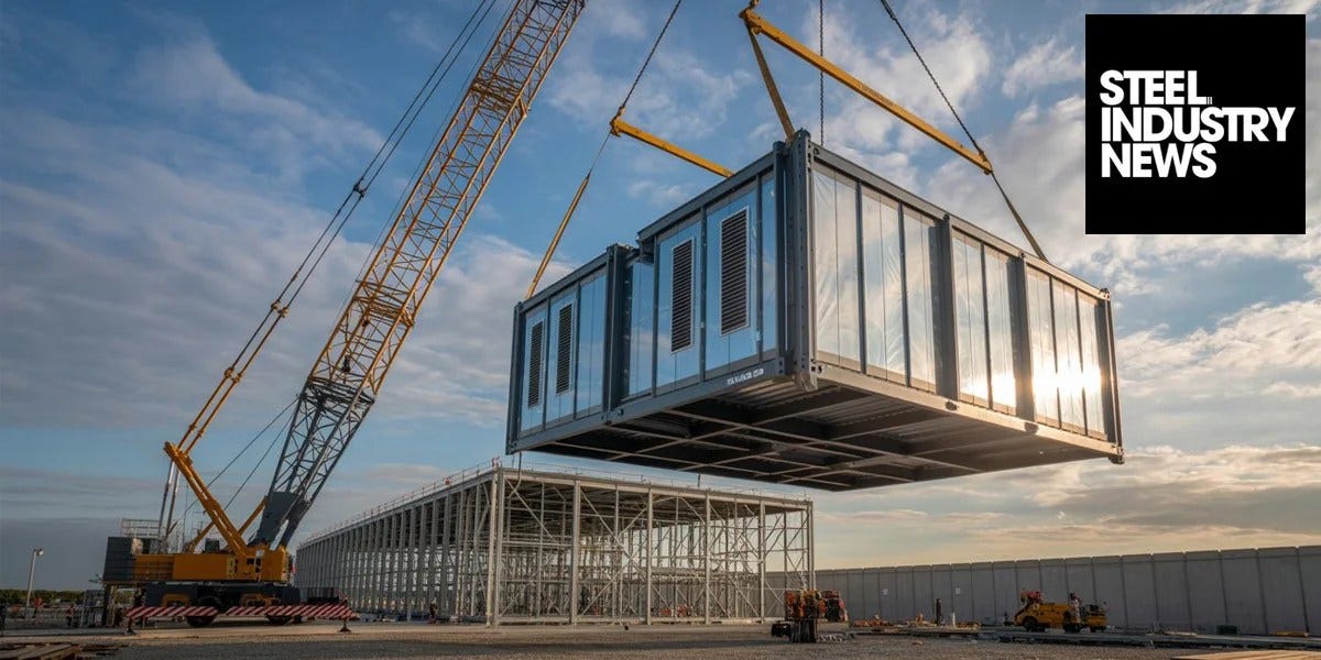 Data Center Construction Image by Steel Industry News Data Center Construction Image by Steel Industry News
