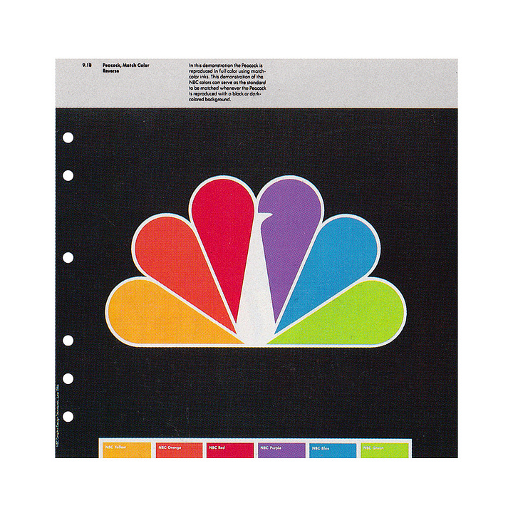 Chermayeff & Geismar's 1986 logo for NBC.