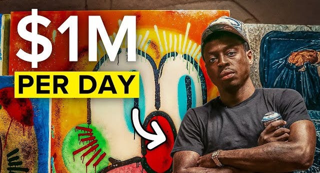 How I Make $1,000,000 A Night Selling Art - YouTube