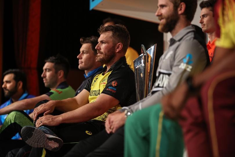 Australian captain Aaron Finch gives Pakistan's Babar Azam a birthday cake  at light-hearted captain's day | The West Australian