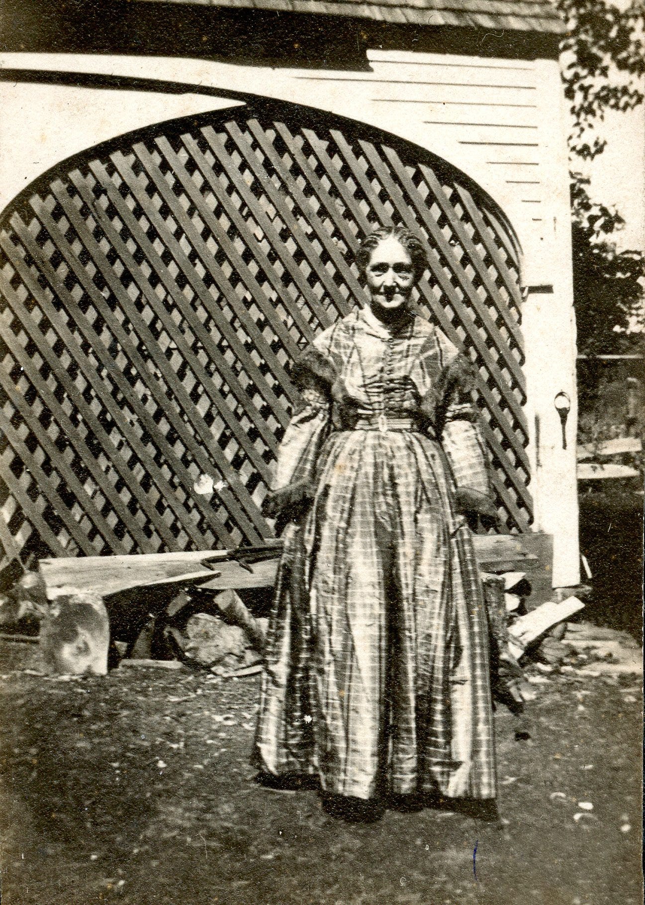 Woman in wedding dress